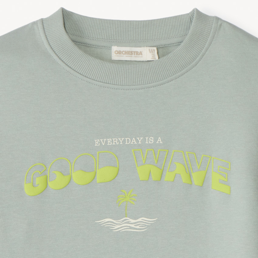 Sweatshirt met puff print voor jongens 
