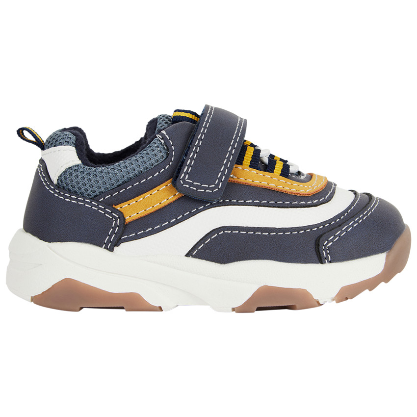 Sneakers met contrasterende inzetstukken voor baby jongen 