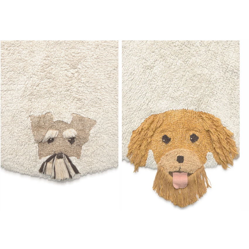 Tapis lavable 140x140cm Dogs 
