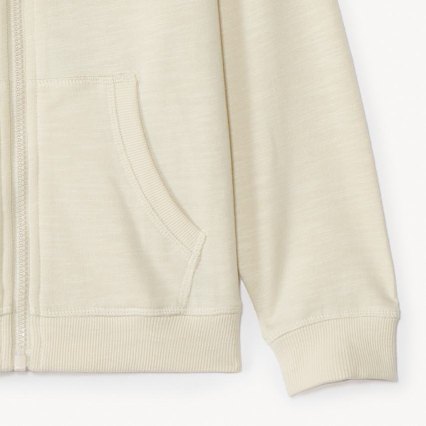 Gilet molleton uni à capuche pour garçon 