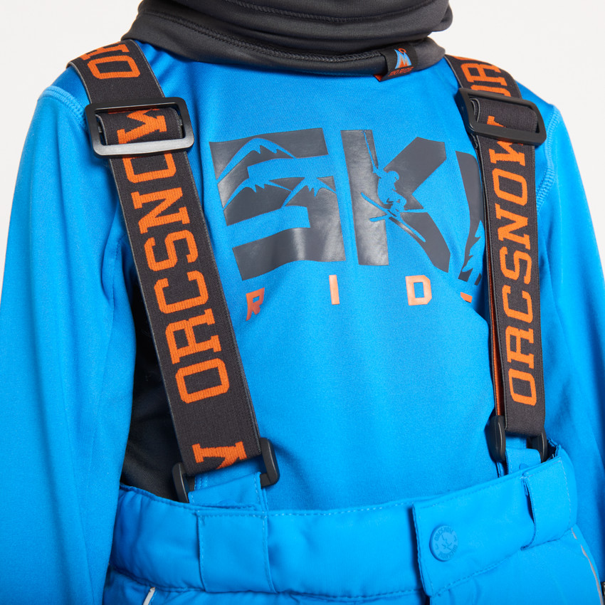Pantalon de ski à bretelles amovibles fantaisies pour garçon  