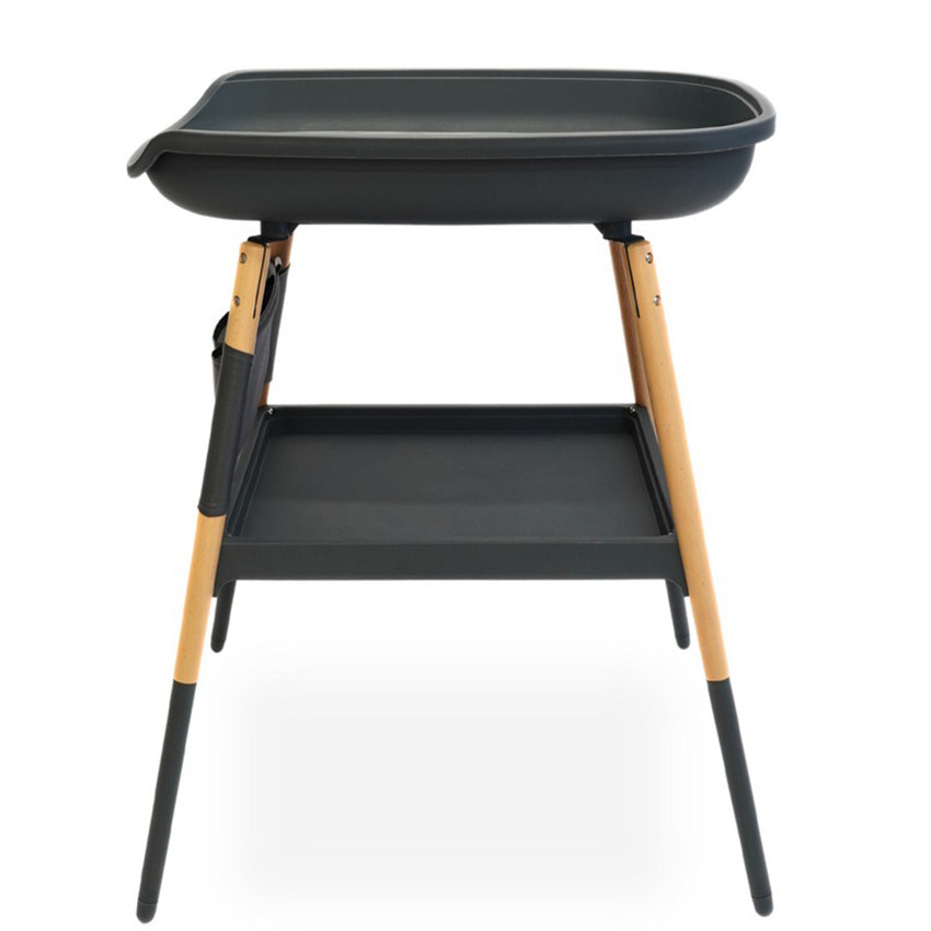 Commode Balneo Shady Grey met strak design en stevige houten poten 