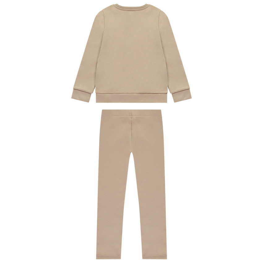 Jogging fleece met fantasieprint meisjes 
