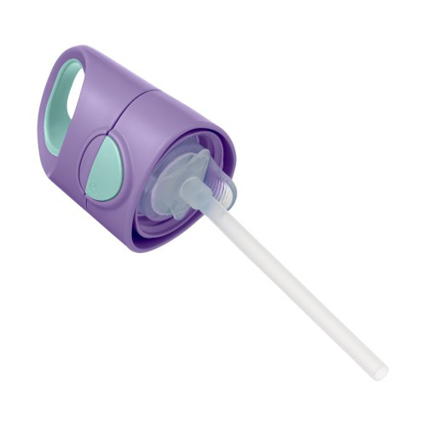 Gourde Tritan avec paille en silicone pour enfants 450ml Violette 9m+ 