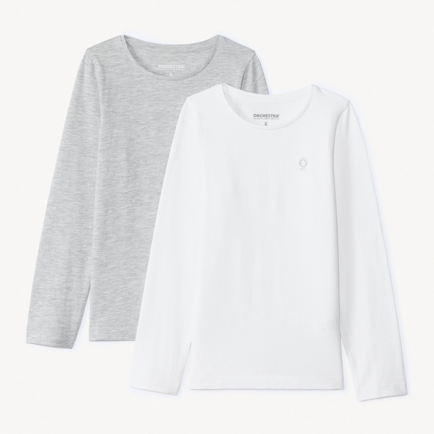 Lot de 2 maillots de corps manches longues pour garçon 