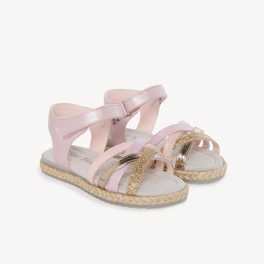 Lila glitter sandalen voor meisjes 