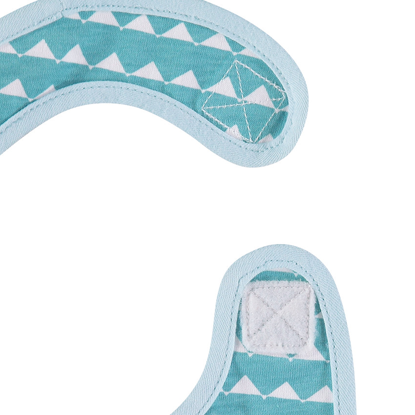 Lot de 2 bavoirs en jersey imprimé/print croco 