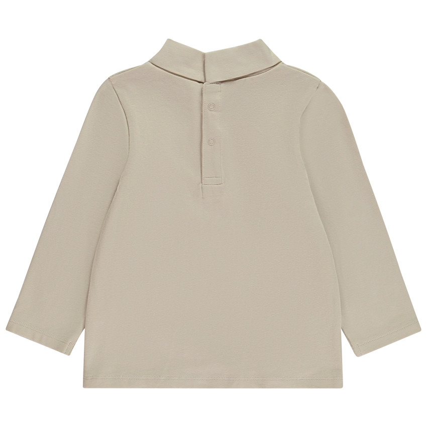 Set van 2 effen ondertruien met col roulé voor baby jongens 