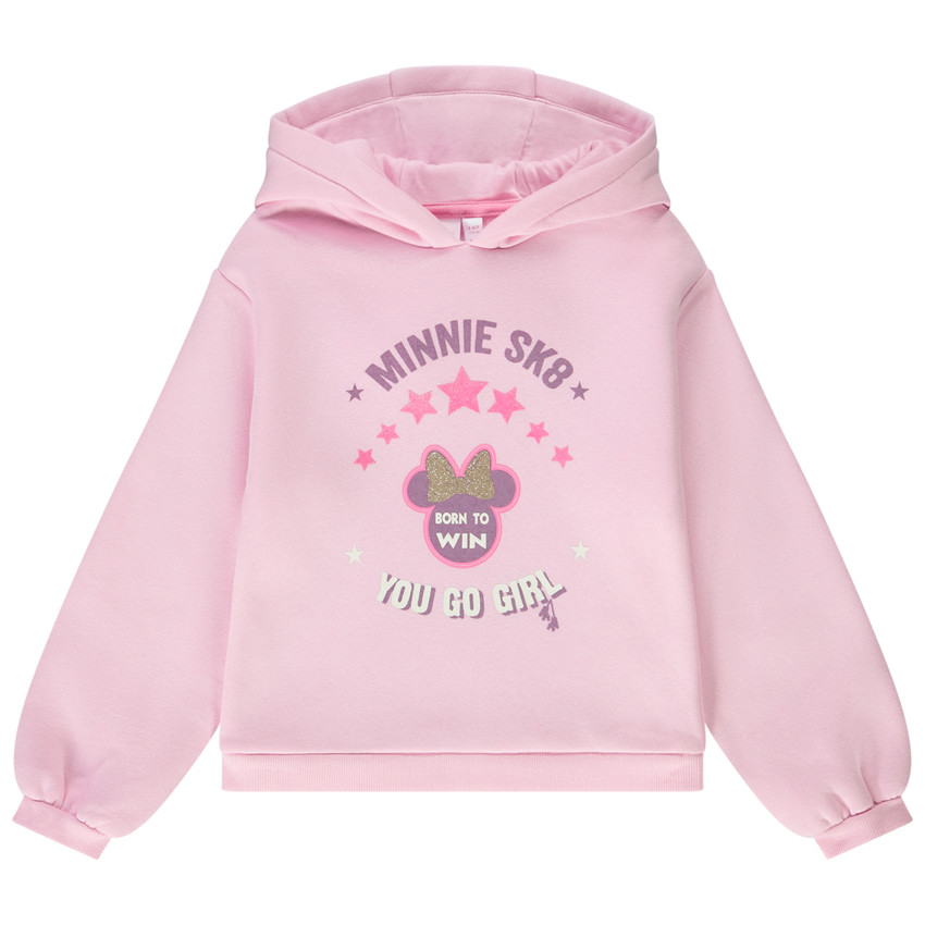 Sweat à capuche oversize print Minnie Disney pour fille 