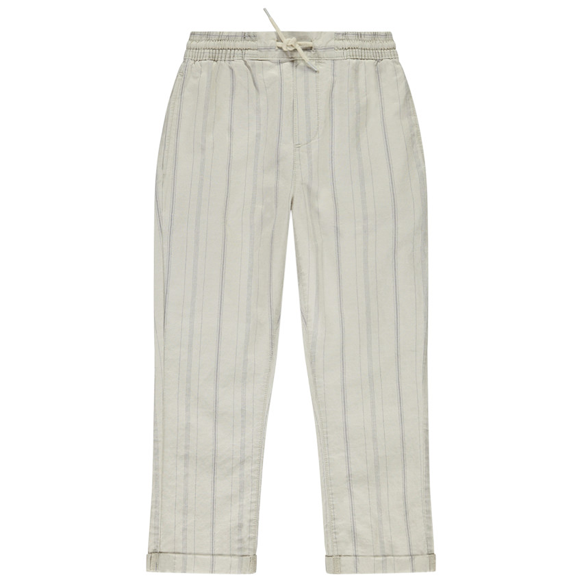 Pantalon en toile à fines rayures pour garçon  