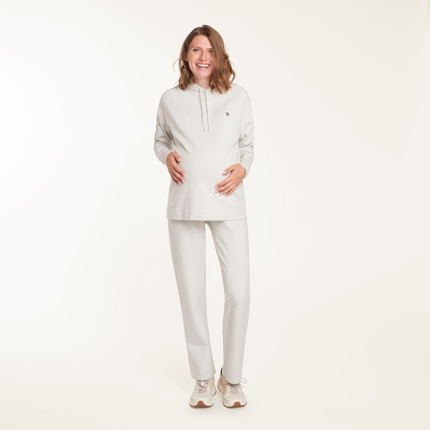 Rechtdoende zwangerschaps joggingbroek met hoge tailleband 