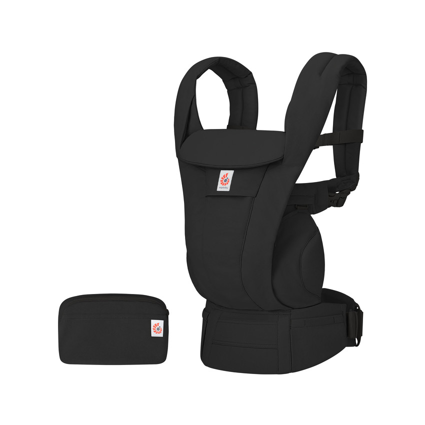 Buikdrager Onmi Deluxe 4 posities Katoen Onyx Black 