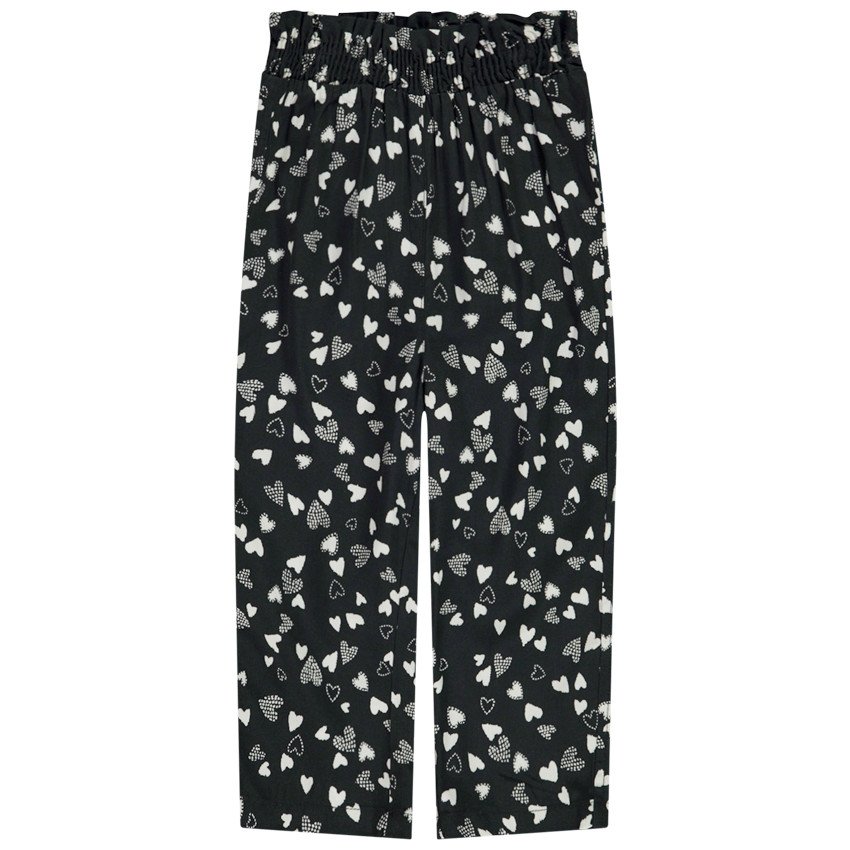 Pantalon fluide imprimé cœurs pour bébé fille 