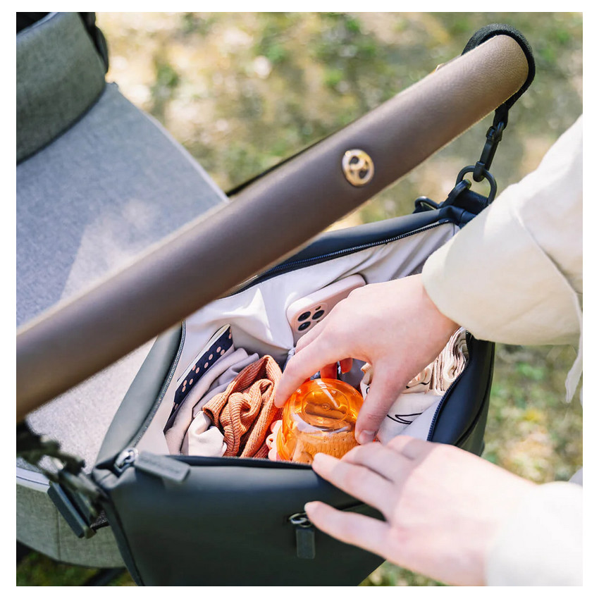 Sac à langer pour poussette Noir 