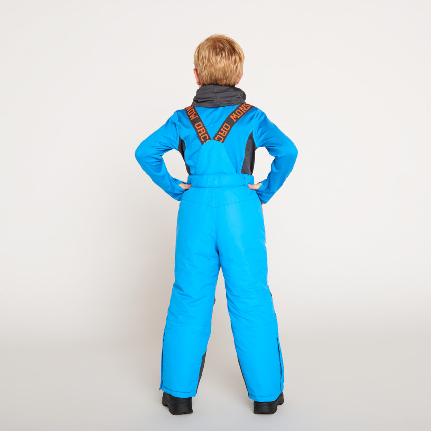 Pantalon de ski à bretelles amovibles fantaisies pour garçon  