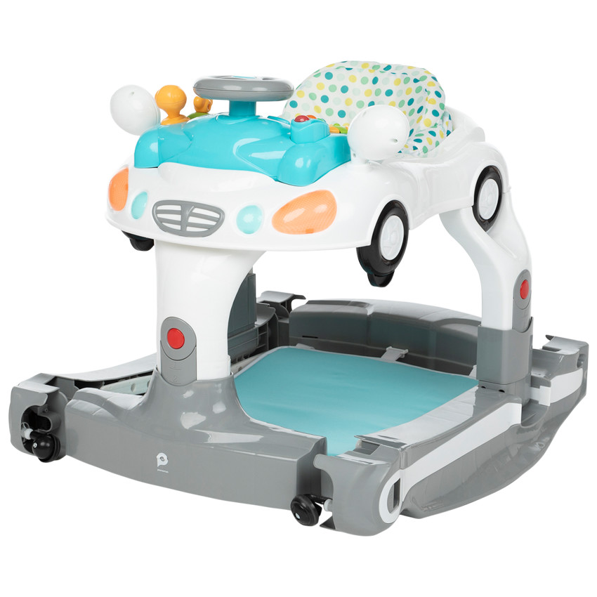 Trotteur 4 en 1 bleu/gris 