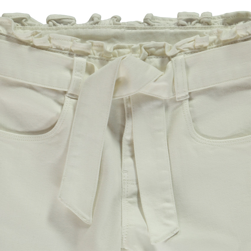 Jeans paperbag met ceintuur voor meisjes 