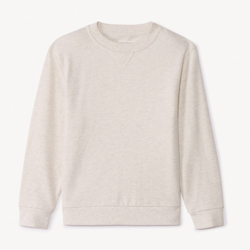 Sweatshirt van effen fleece jongens 