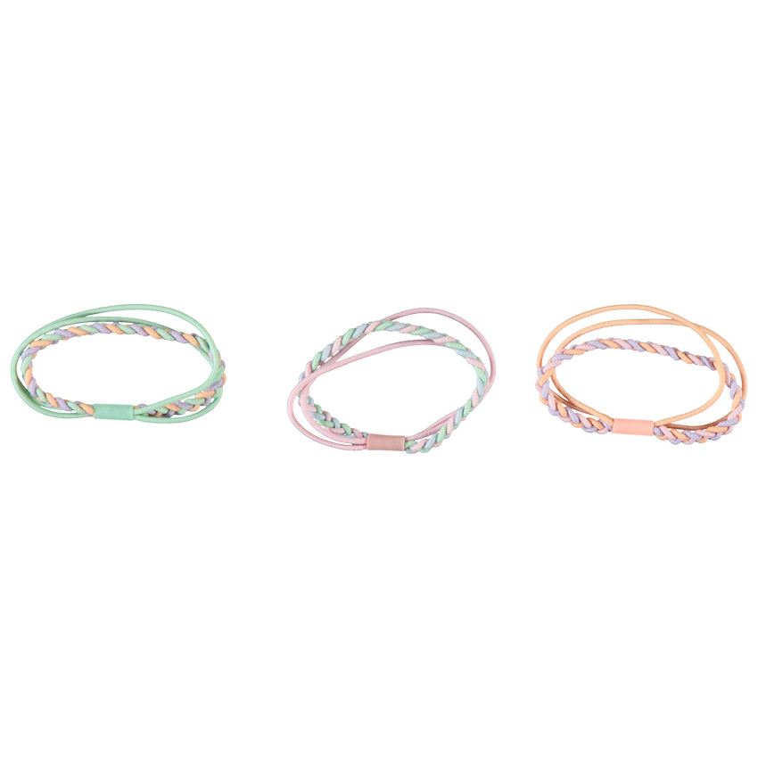 Set van 3 elastieken met 3-in-1 effect voor meisjes 