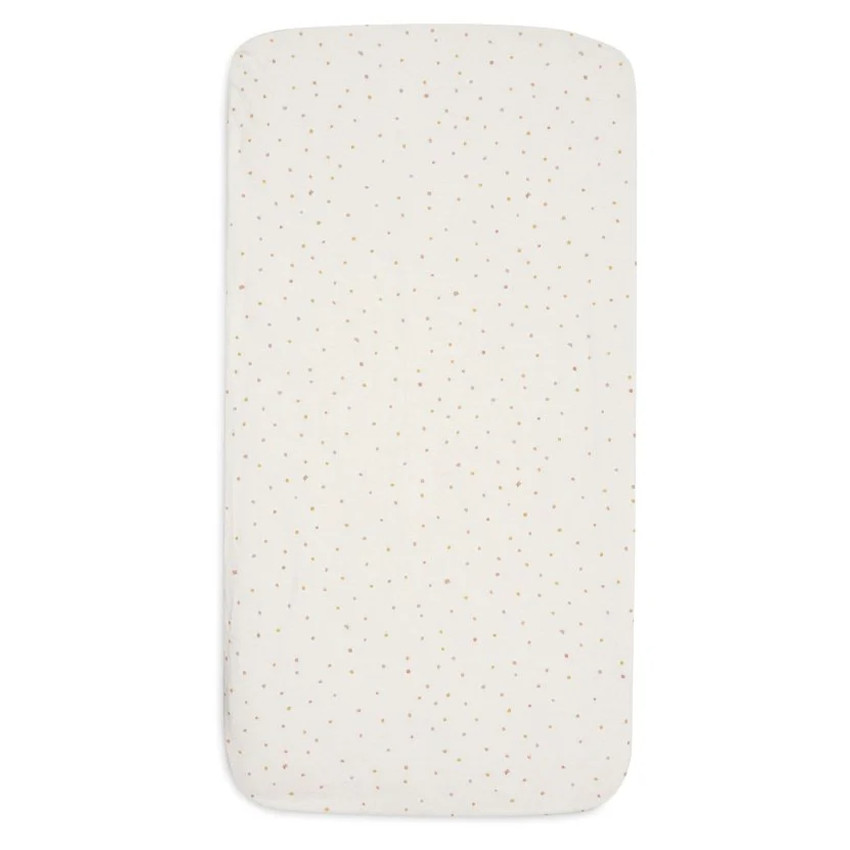 Drap housse lit 60x120 jersey Pretty Kangaroots & Dusty Dot 