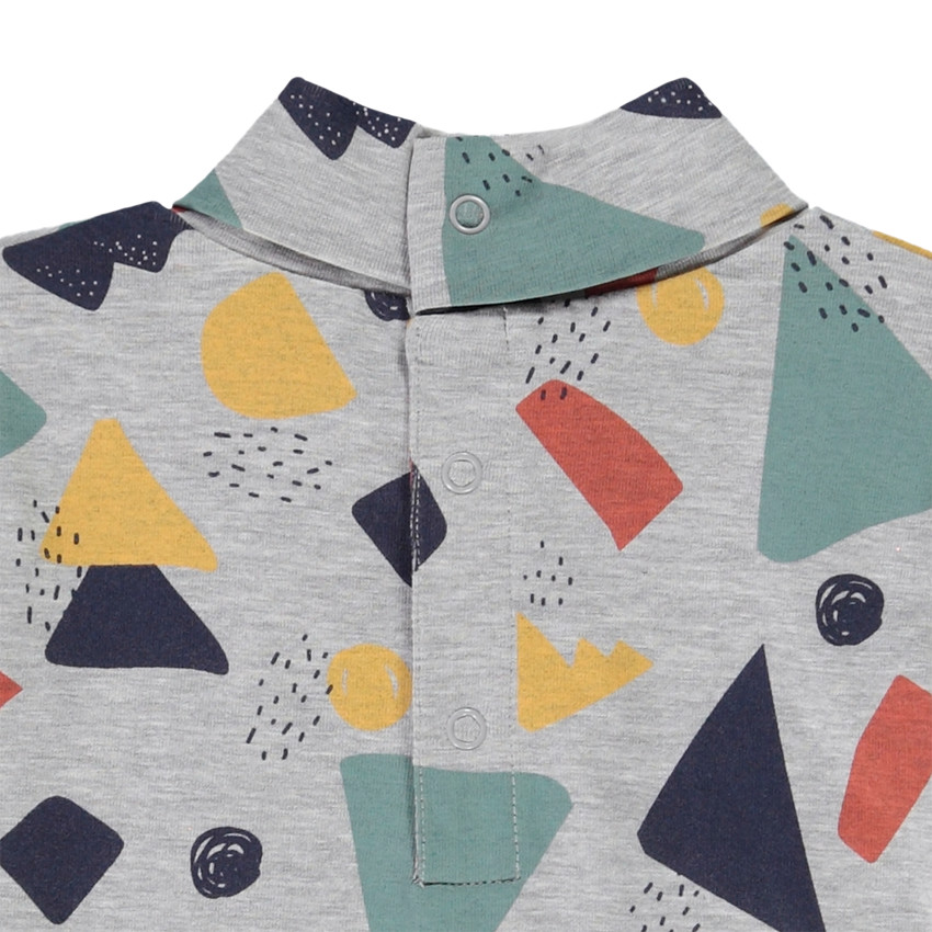Sous-pull col roulé imprimé fantaisie pour bébé garçon 