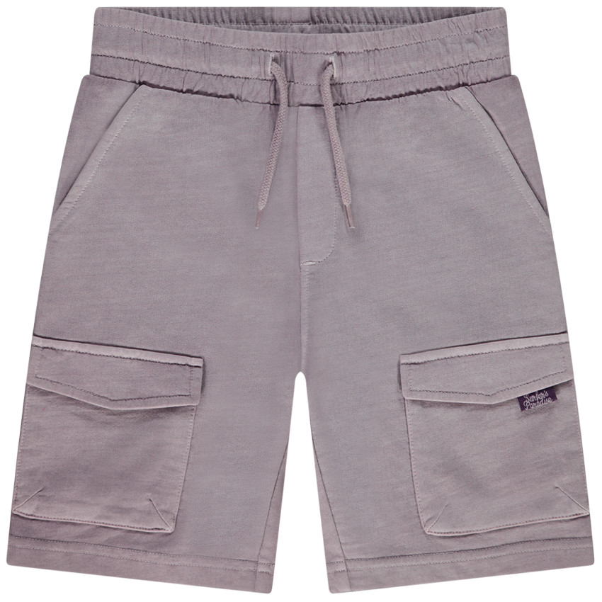 Bermuda en molleton poches à rabat pour garçon 