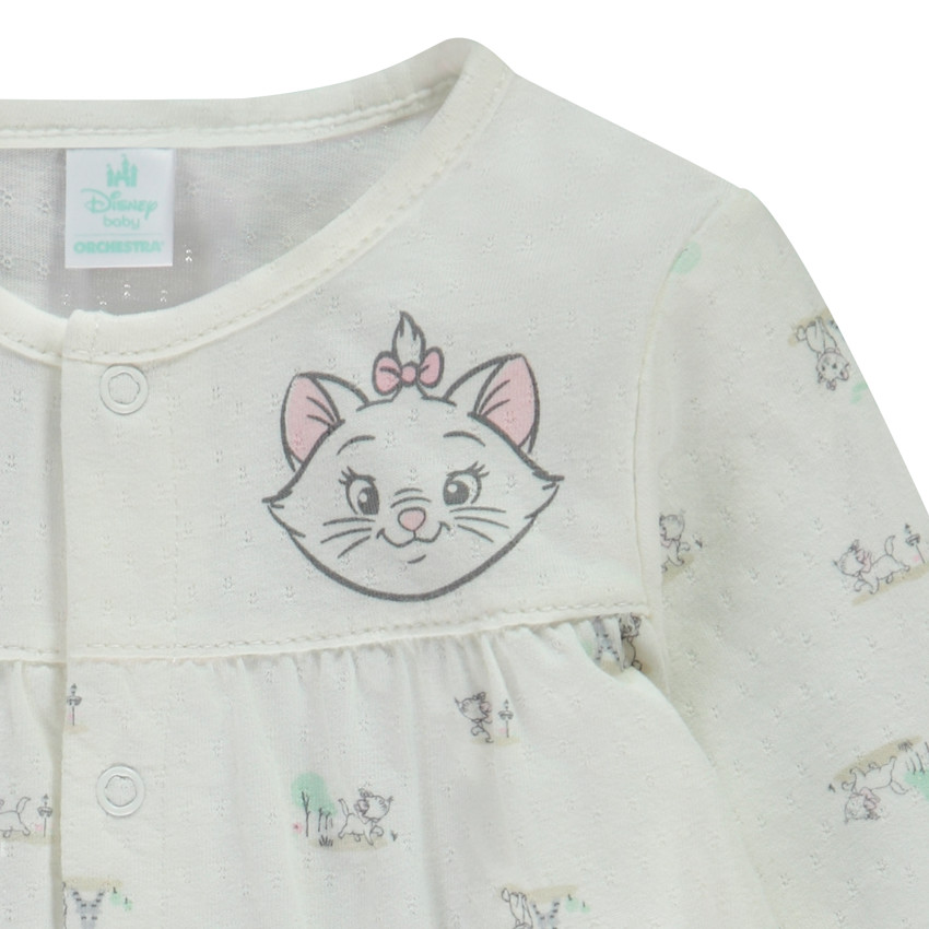 Pyjama in pointelle gaas met print Marie Disney voor meisjes 