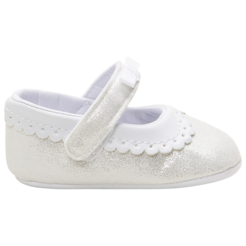 Soepele mary janes met glitters en fantasie-inzetstuk 