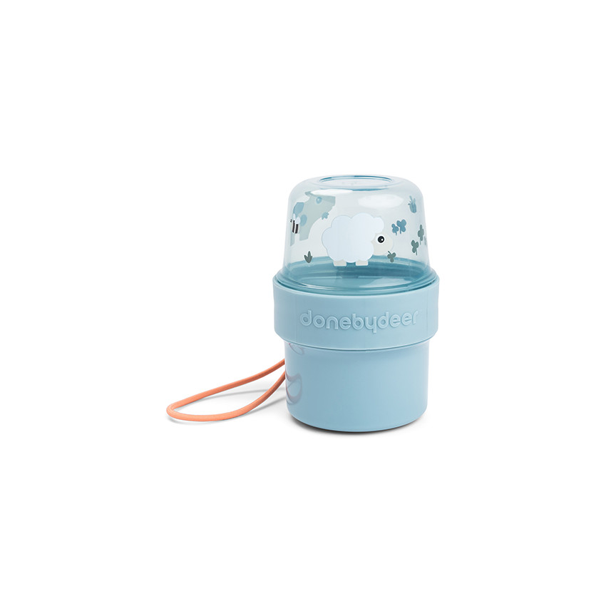 LUNCHBOX Boîte à goûter double petit Tiny farm Bleu 