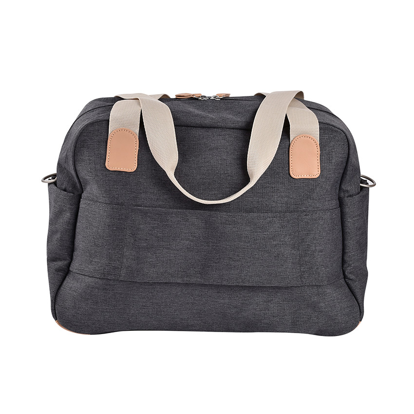 Luiertas + accessoires Genève II donkergrijs gemêleerd 