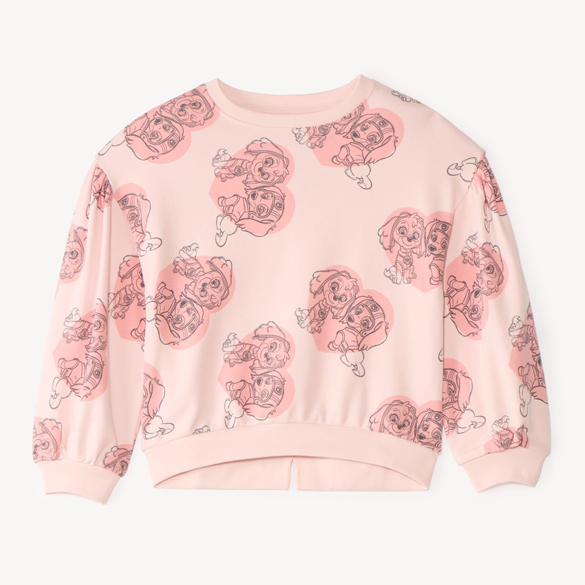 Sweatshirt van fleece met print van Stella en Libert van de Paw Patrol voor meisjes. 