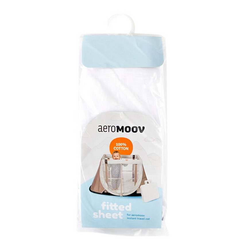 Hoeslaken voor reisbed Instant - White Coton 