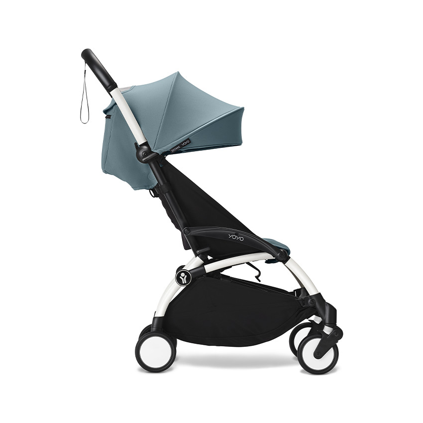 Kinderwagen Stokke® YOYO³ vanaf 6 maanden - frame wit/Aqua 