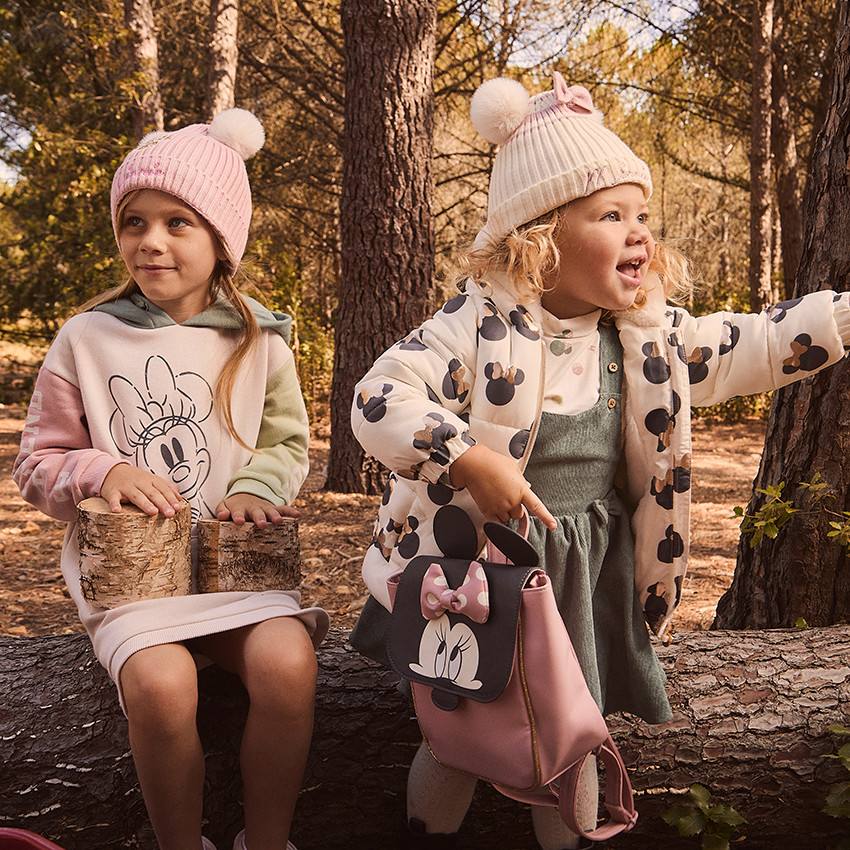 Speelse donsjas met sherpa voering Minnie Disney voor meisjes 