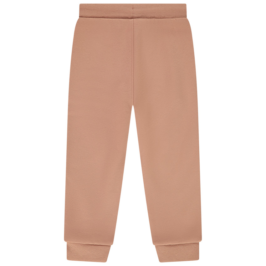 Pantalon de jogging uni avec print girafe ludique pour bébé garçon 