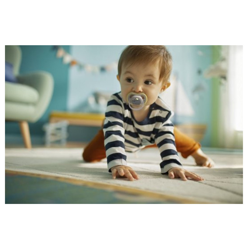 Sucette Silicone Ultra Air +6m - Lion/Hippo - 2 pièces 