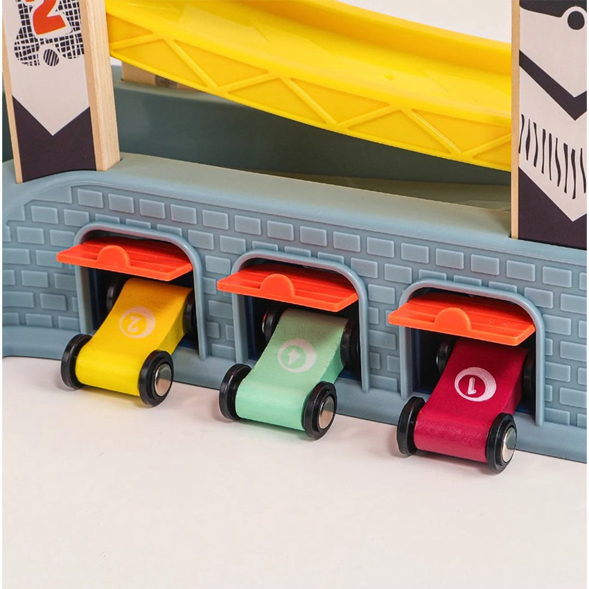 Circuit course de voitures Slider Racetrack Bois/Plastique 18m+ 