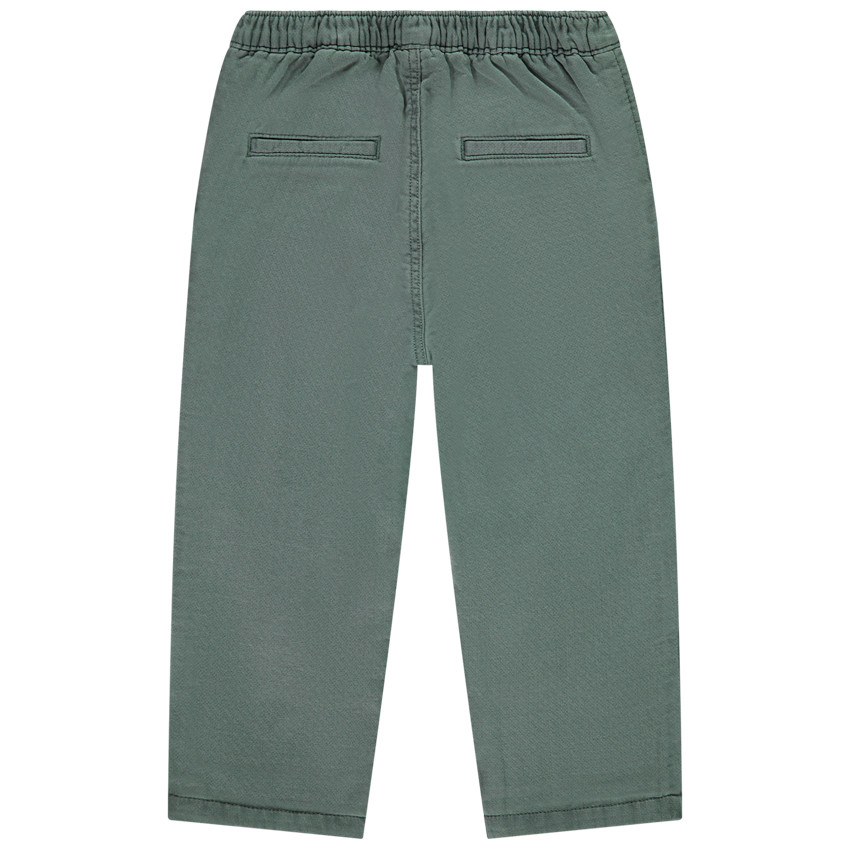 Pantalon uni en toile doublé pour bébé garçon  
