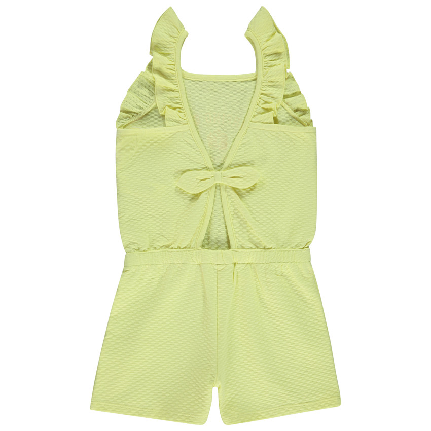 Korte jumpsuit met plissé-effect en open rug voor meisjes 