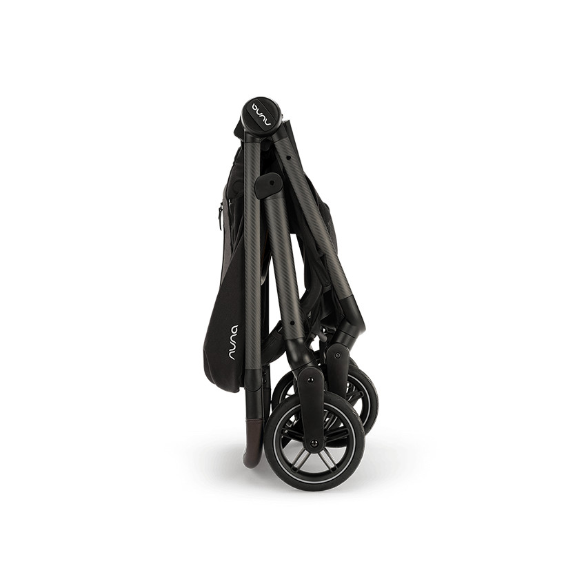 Poussette réversible avec roues pivotantes 360° Swiv caviar 