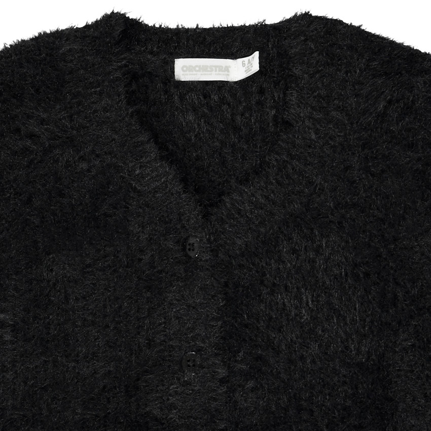 Gilet en tricot uni pour fille 