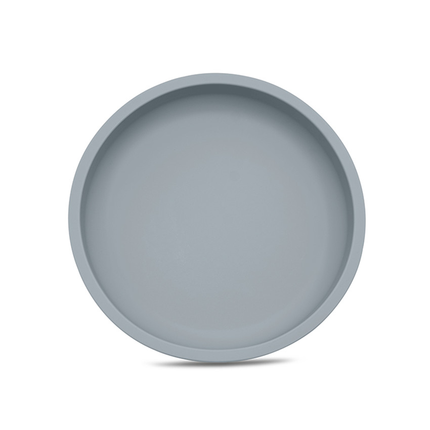 Assiette ronde en silicone Dusty Blue 
