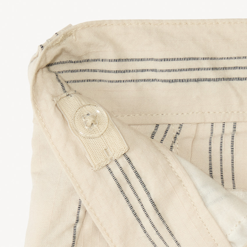 Gestreepte katoenen bermuda voor jongens 