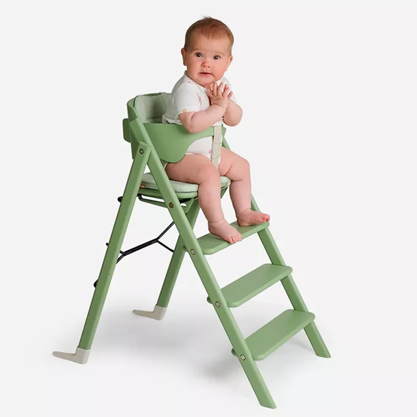 Chaise haute Kaos Klapp évolutive pliable Hêtre Vert 