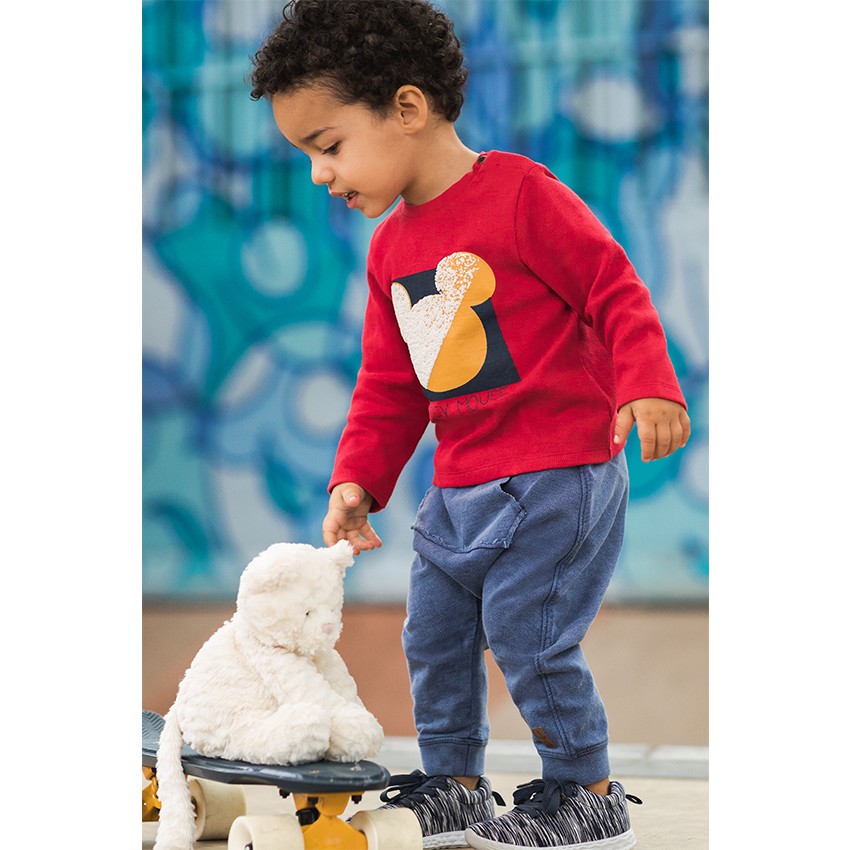 Baskets basses à rayures fantaisie all-over du 24 au 29 