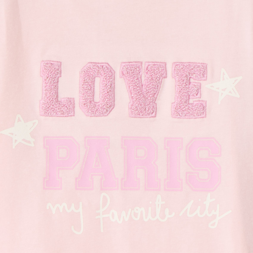 T-shirt manches longues brodé fantaisie pour bébé fille 