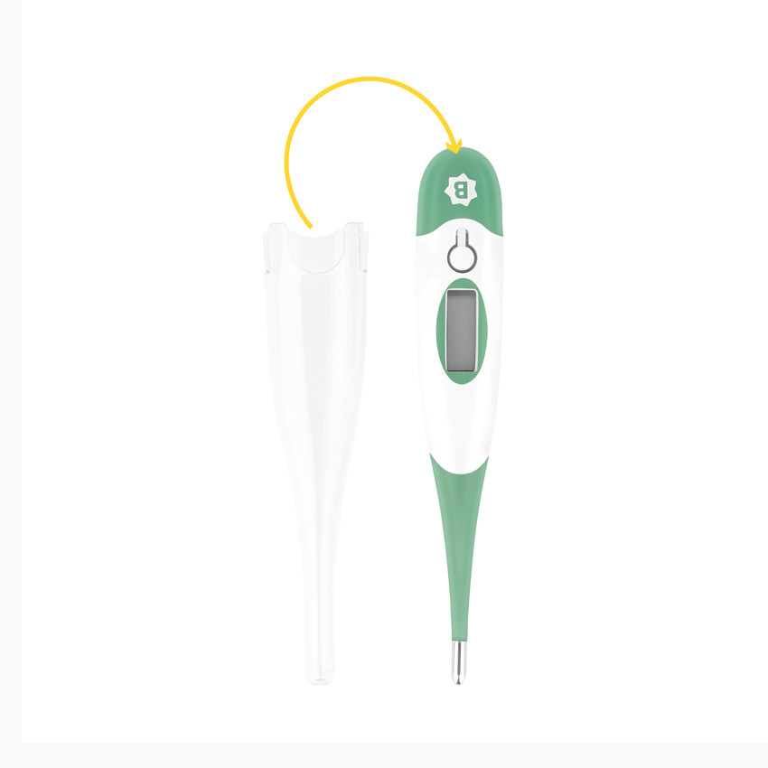 Thermomètre avec embout souple - Vert 