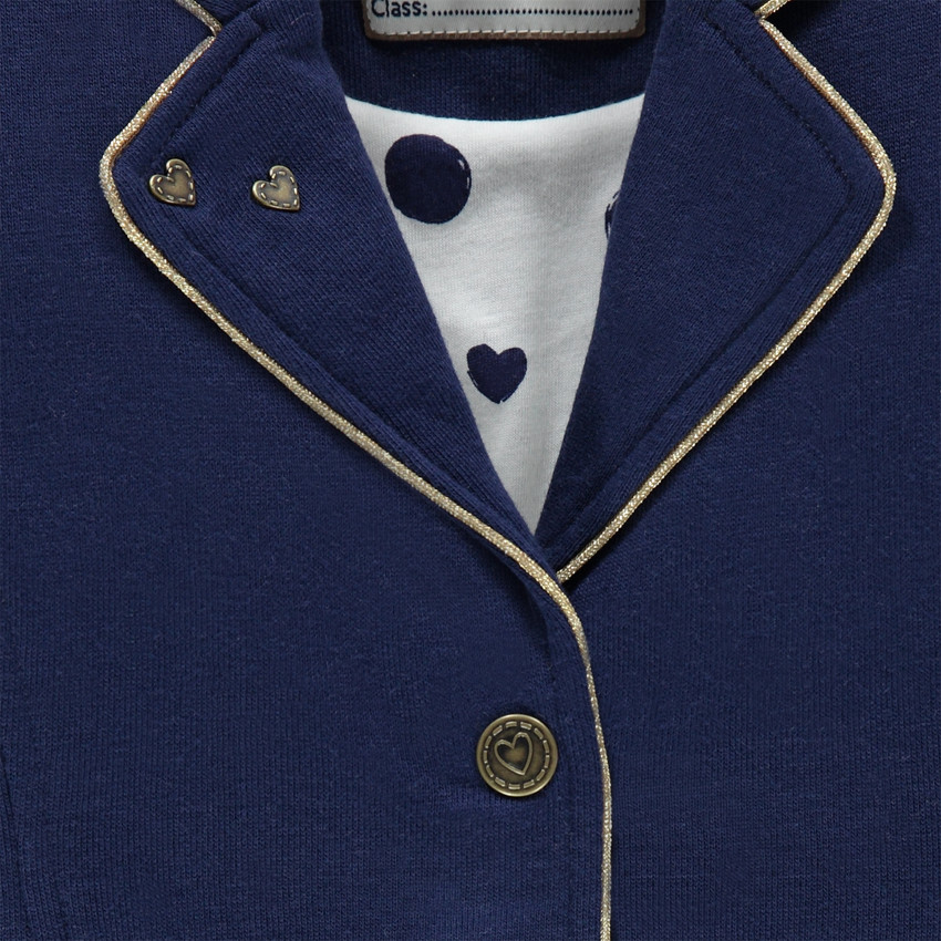 Veste blazer esprit tailleur en molleton 