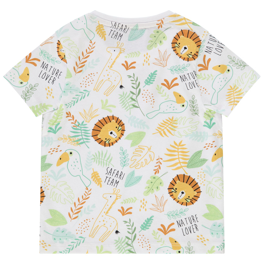 T-shirt manches courtes imprimé safari pour bébé garçon 
