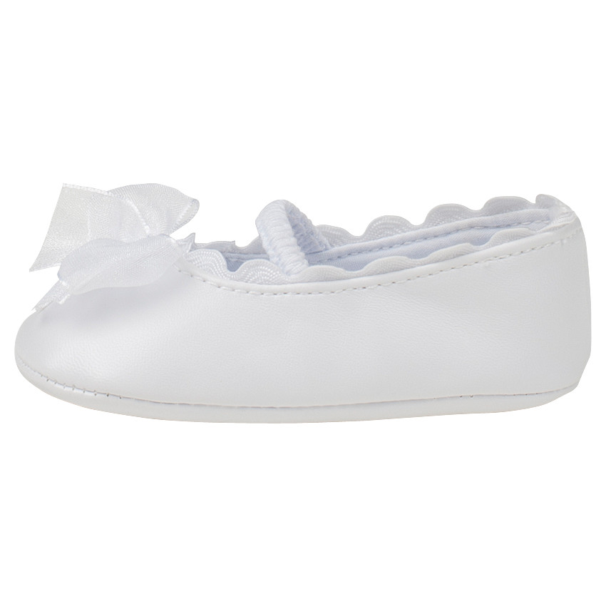 Babies blanches avec noeud en tulle 